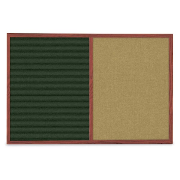 Slim Style Indoor Enclosed Corkboard, 36
